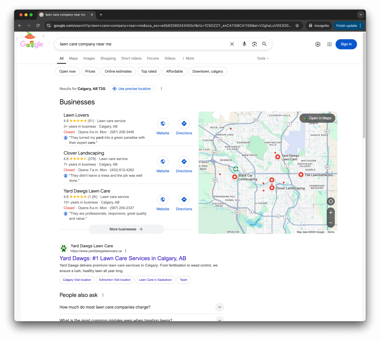 YardDawgs Results [2]