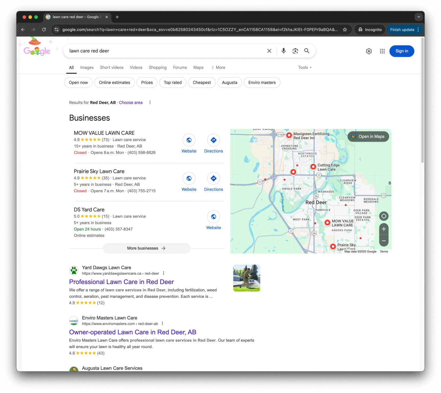 YardDawgs Results [9]