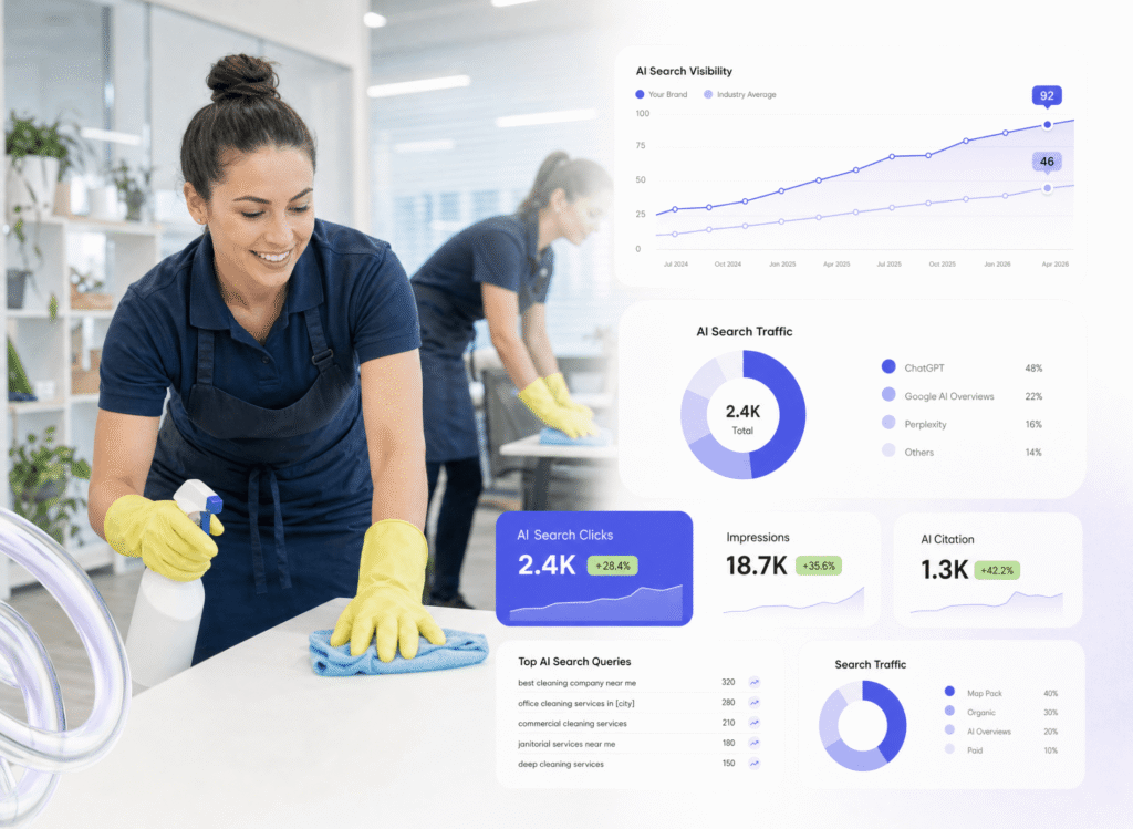Local SEO and AI Visibility for Cleaning Companies