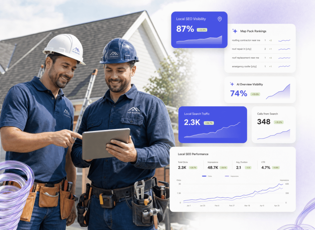 Local SEO and AI Visibility for Roofing Companies